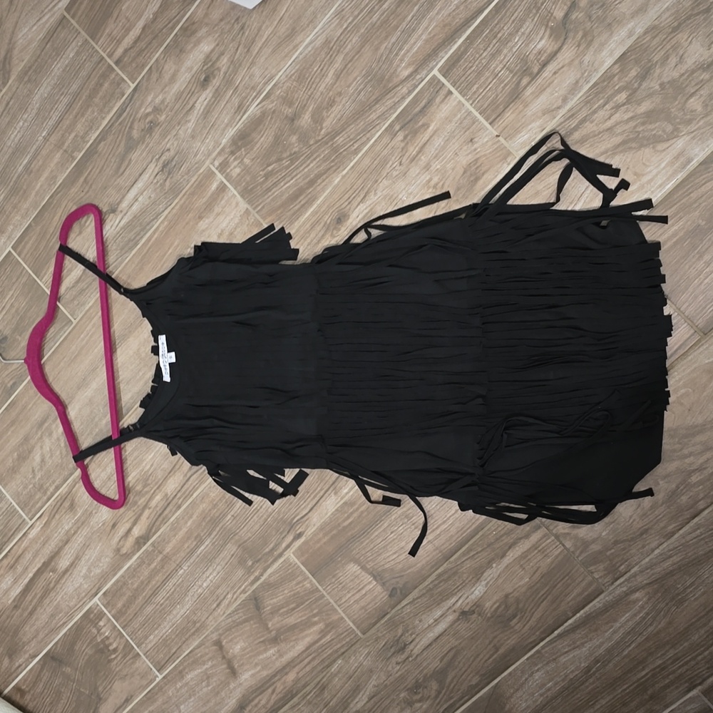 Fringe mini black 🖤 dress